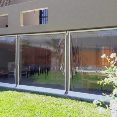 Toldos Verticales en lona PVC Transparente